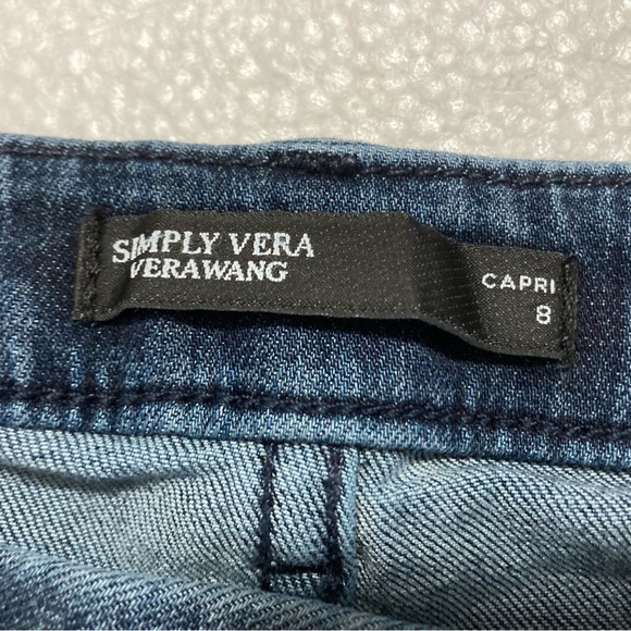 Simply Vera, Vera Wang, women capri jeans Size 8 - Picture 6 of 10